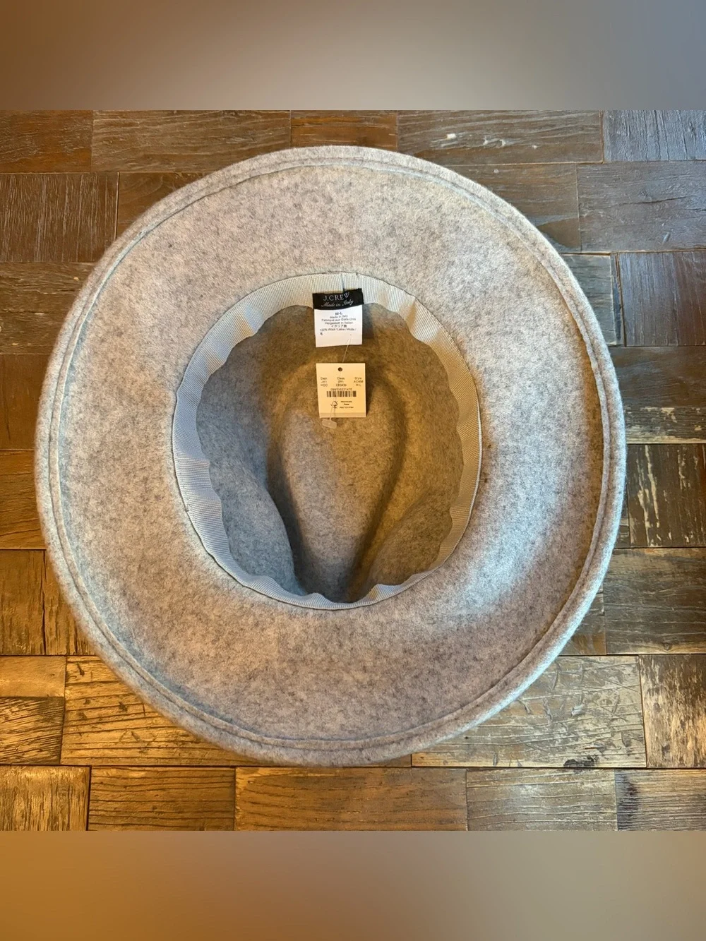 J. Crew Wool Western Hat with Grosgrain Trim